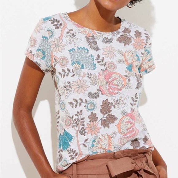 LOFT Tops - LOFT Garden New Crew Tee, Size Large, NWT
